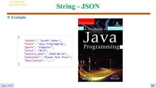 String - JSON
 Example
AI VIETNAM
All-in-One Course
Year 2022 61
 