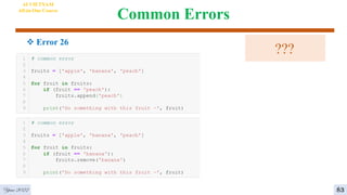 Common Errors
 Error 26
AI VIETNAM
All-in-One Course
???
Year 2022 83
 