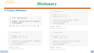 Dictionary
AI VIETNAM
All-in-One Course
 Create a Dictionary
Year 2022 23
 