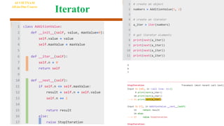 Iterator
AI VIETNAM
All-in-One Course
 