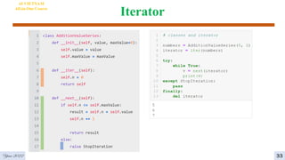 Iterator
4
Year 2022
AI VIETNAM
All-in-One Course
33
 