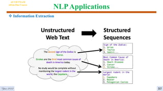 NLPApplications
AI VIETNAM
All-in-One Course
Year 2022
 Information Extraction
57
 