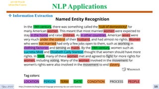 NLPApplications
AI VIETNAM
All-in-One Course
Year 2022 https://mobidev.biz/blog/natural-language-processing-nlp-use-cases-business
 Information Extraction
58
 