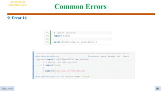Common Errors
 Error 16
AI VIETNAM
All-in-One Course
91
Year 2022
 