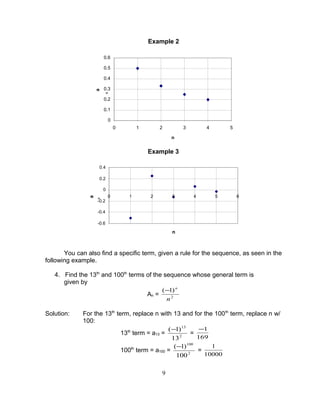Grade 10 Math Module 1 searching for patterns, sequence and series | DOC