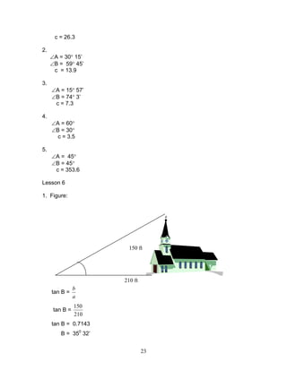 Module 1 triangle trigonometry | PDF