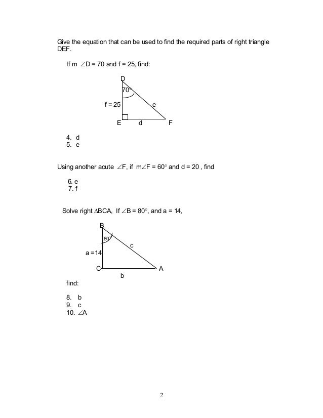 Module 1 Triangle Trigonometry
