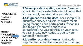 pr1 q2 - lesson 1 (coding qualitative data).pptx... Module 1 What is research in education and the types of research | PPT