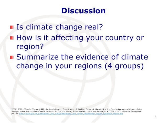 Is climate change real essay