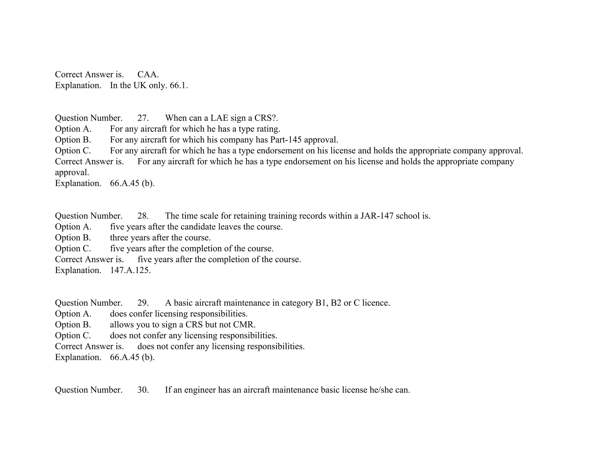 EASA Part-66 Module10 mcq's | PDF