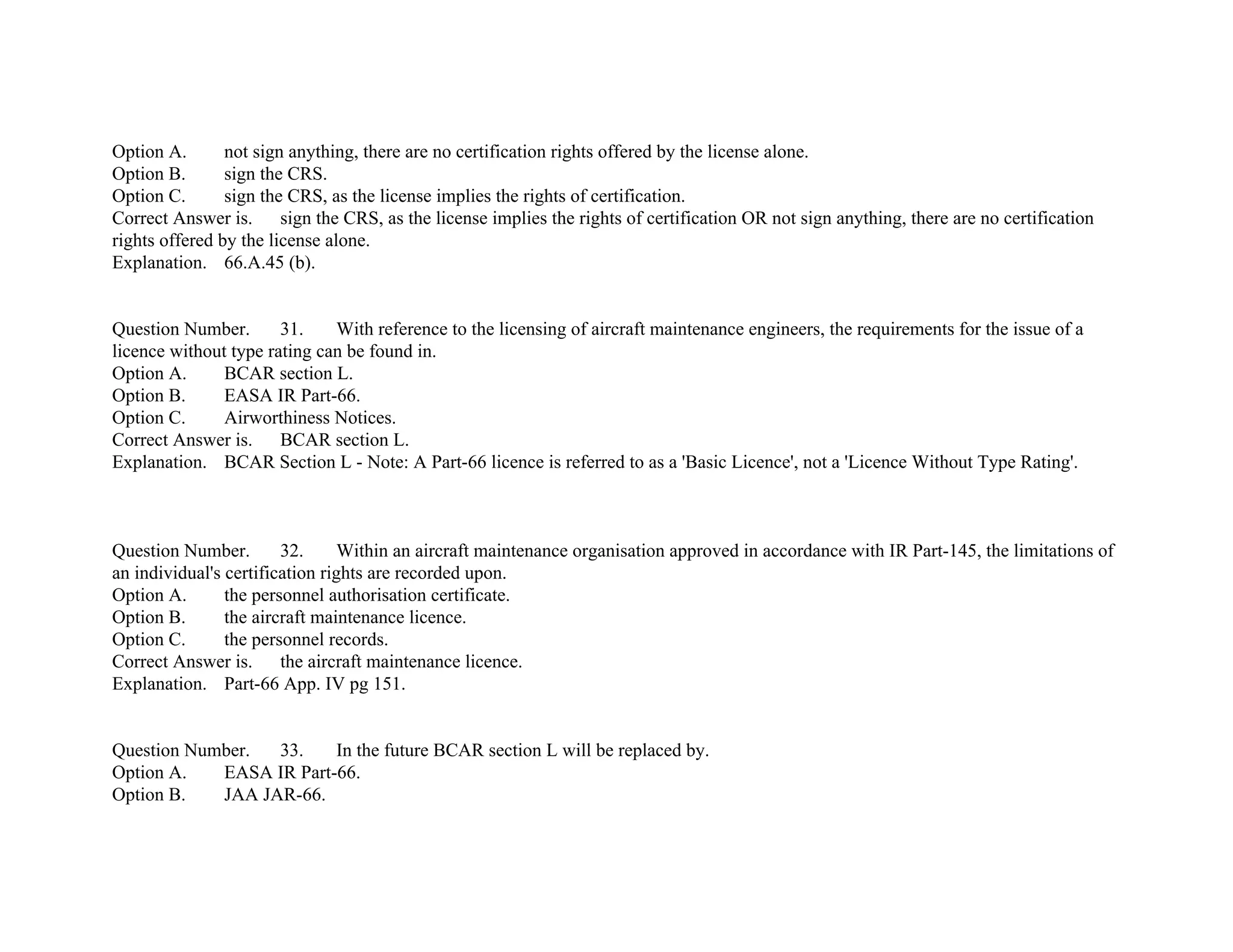EASA Part-66 Module10 mcq's | PPT