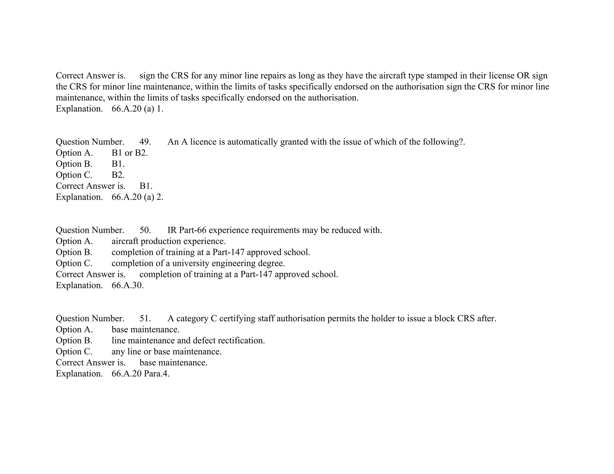 EASA Part-66 Module10 mcq's | PDF