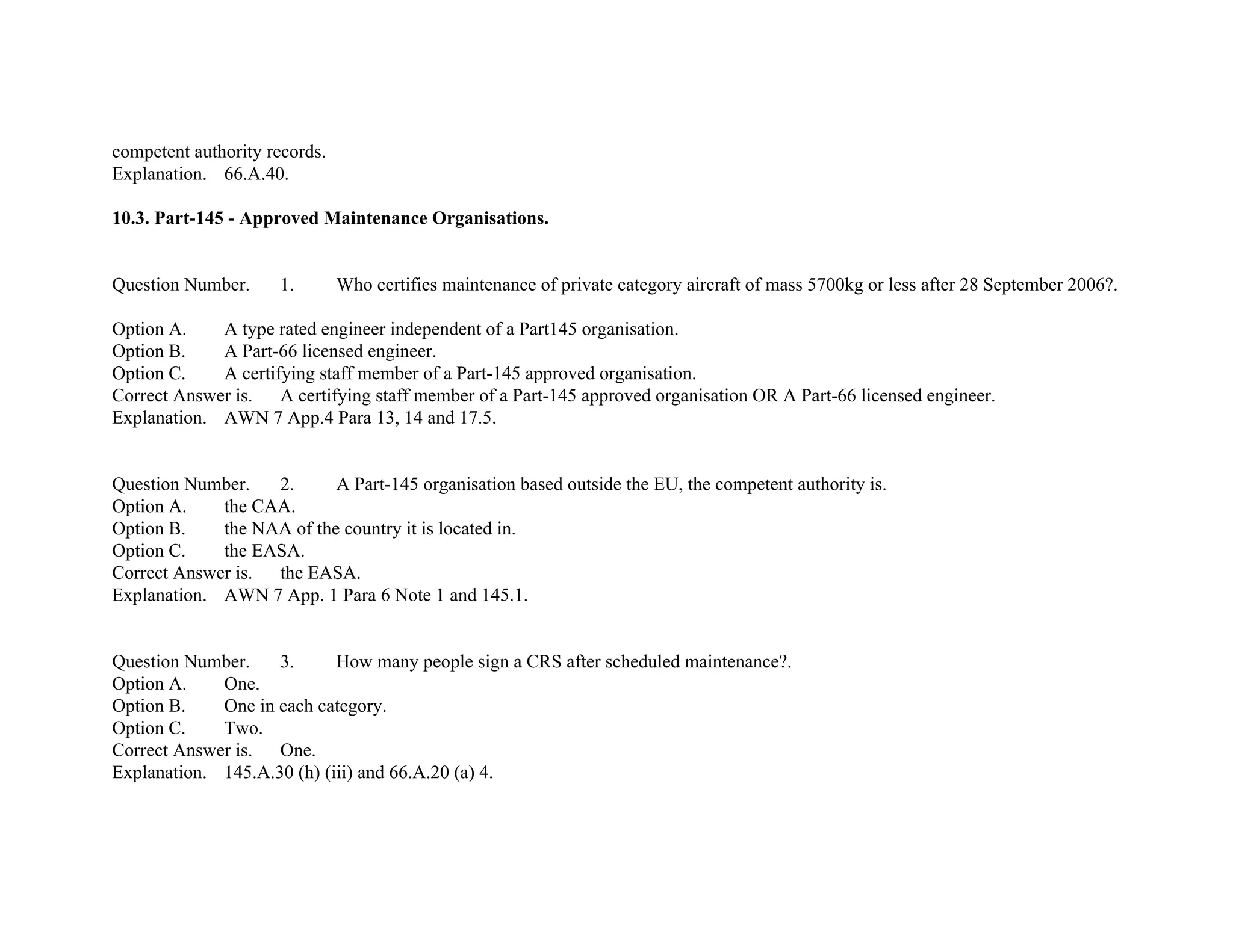 EASA Part-66 Module10 mcq's | PDF
