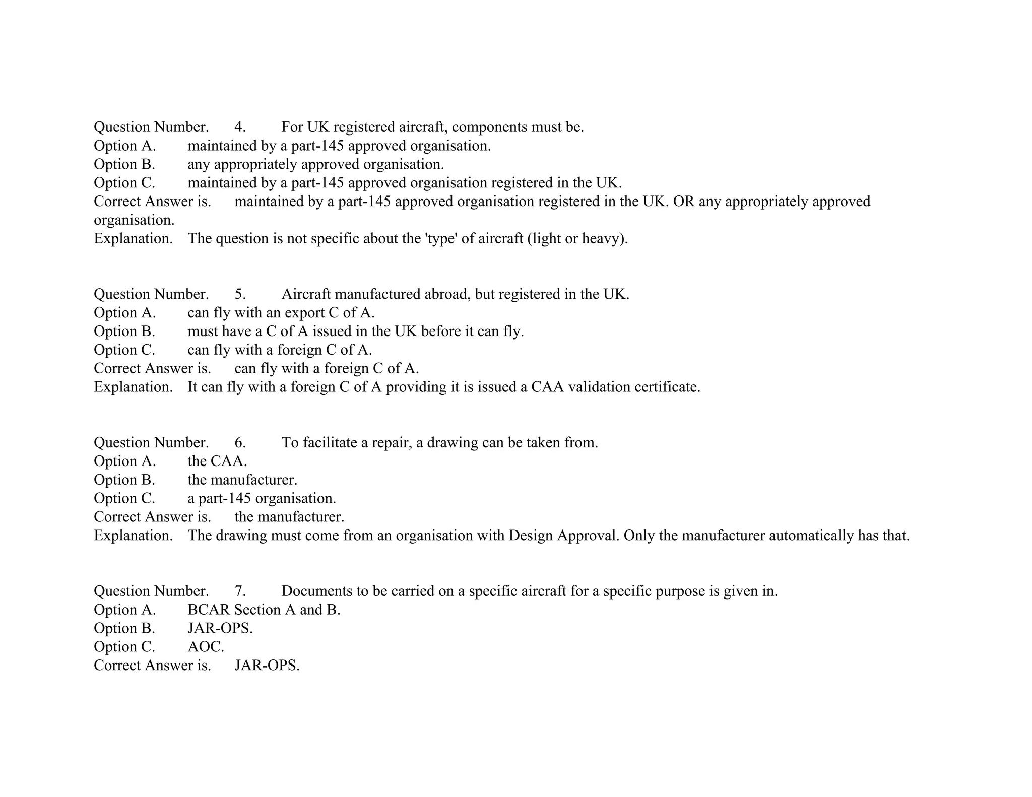 EASA Part-66 Module10 mcq's | PDF