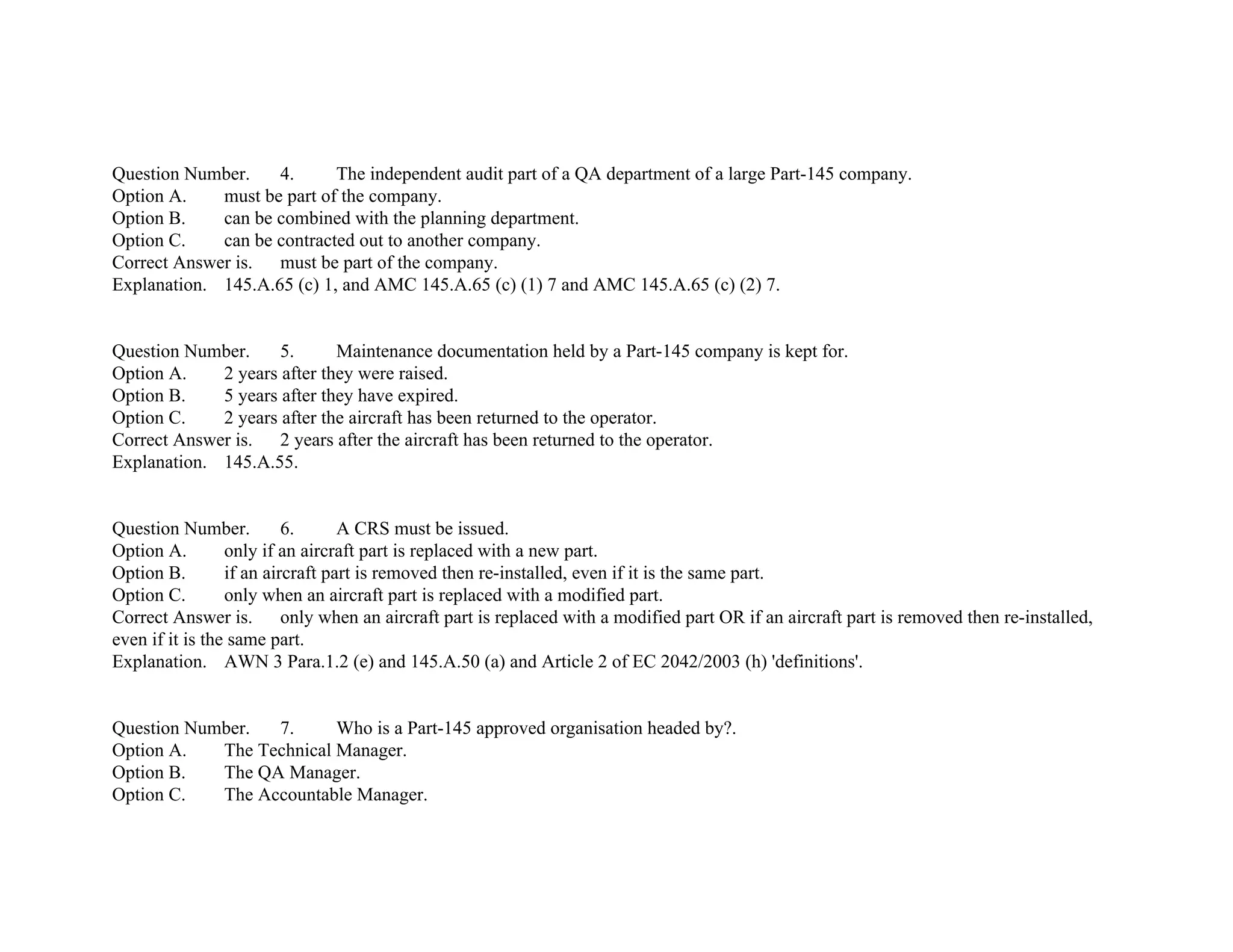 EASA Part-66 Module10 mcq's | PDF