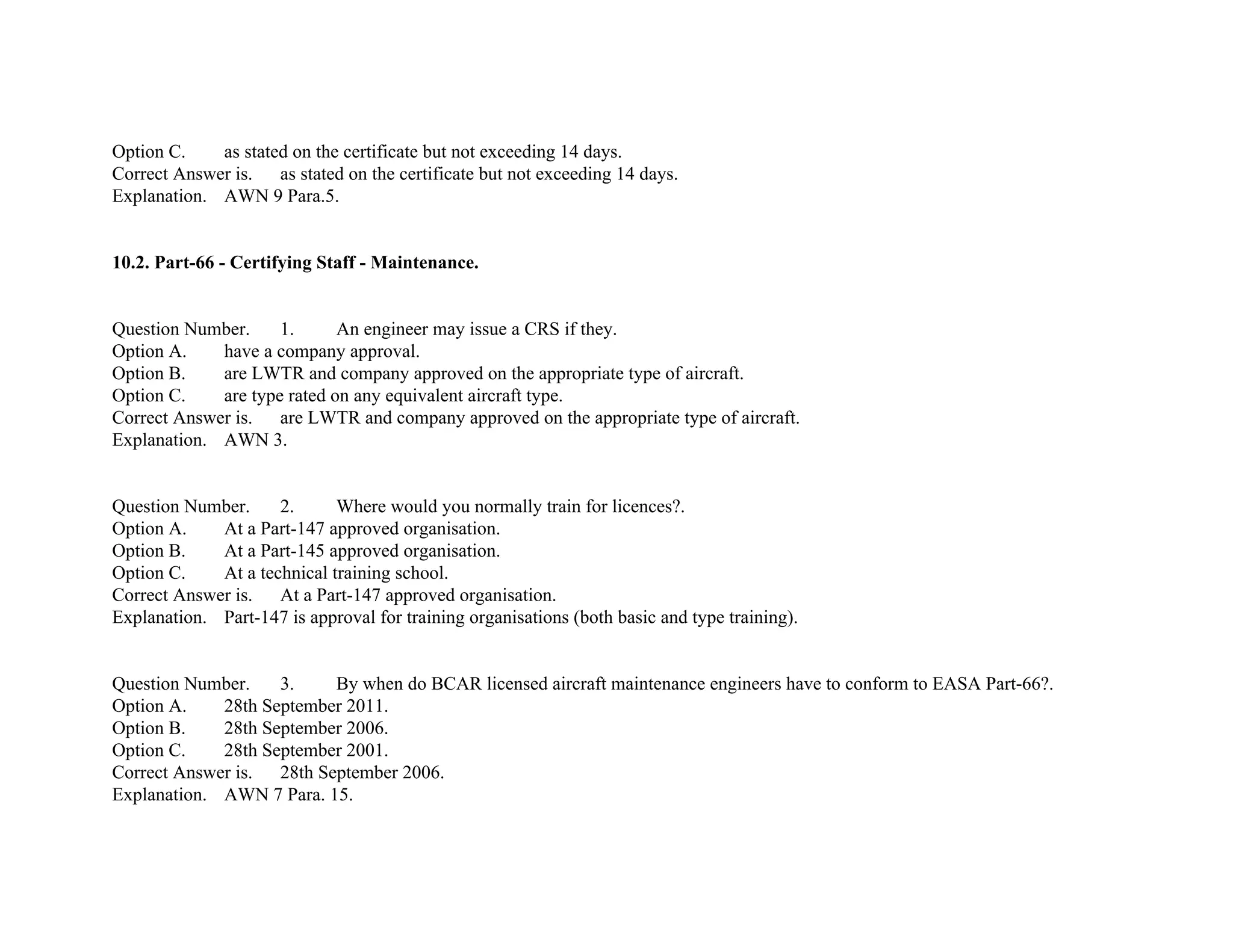 EASA Part-66 Module10 mcq's | PDF