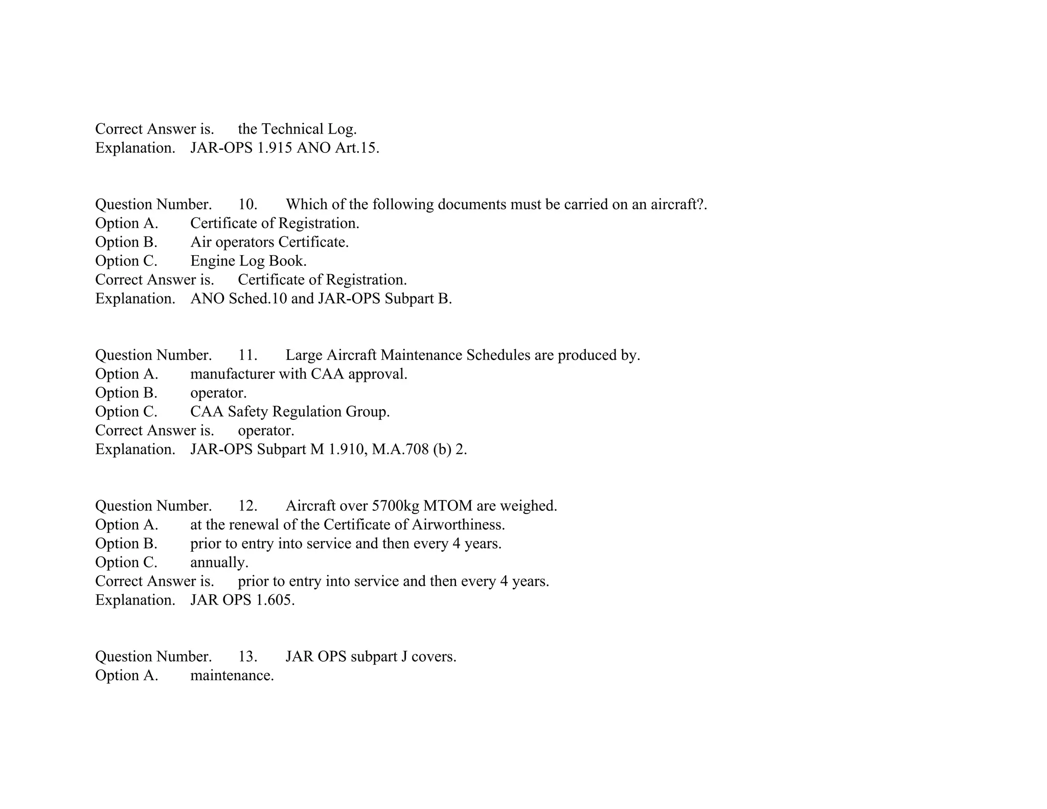 EASA Part-66 Module10 mcq's | PDF