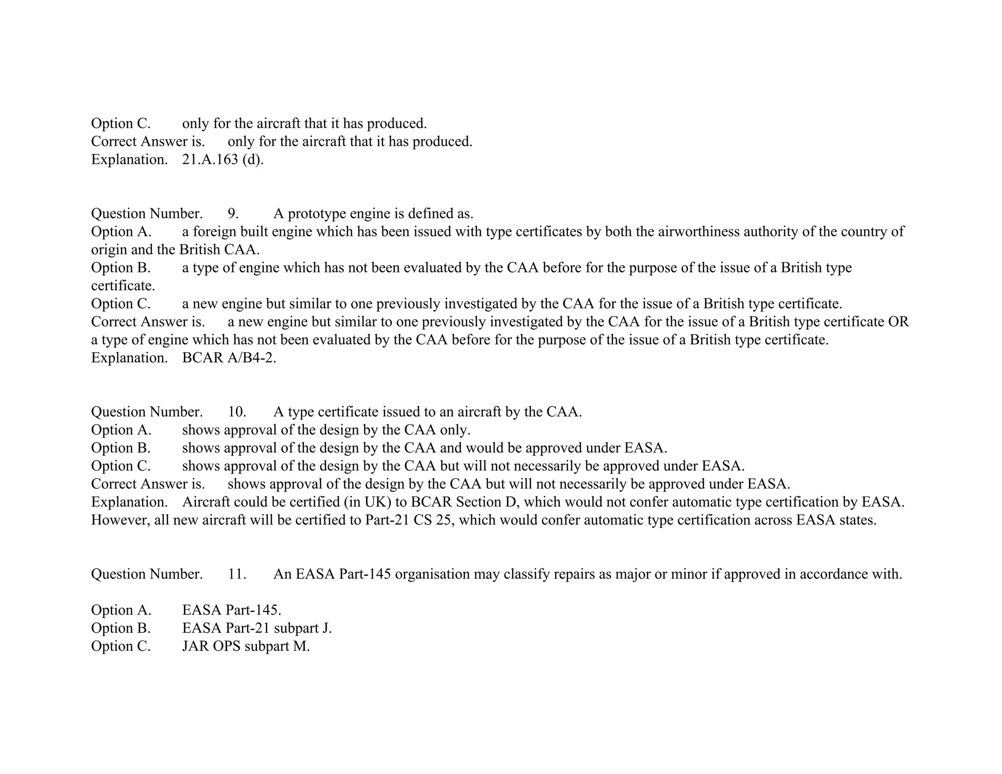 EASA Part-66 Module10 mcq's | PDF