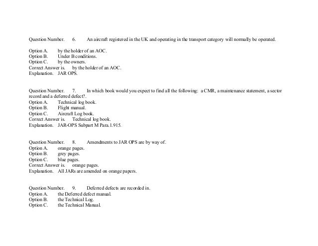 Easa Part 66 Module10 Mcq S