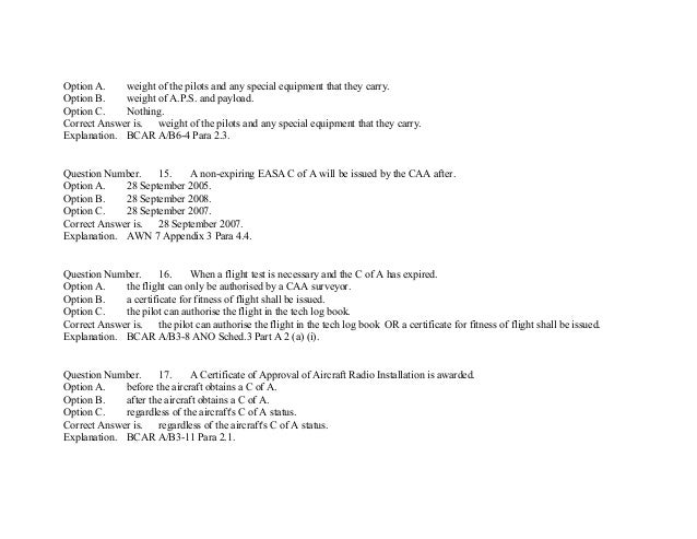 EASA Part-66 Module10 mcq's