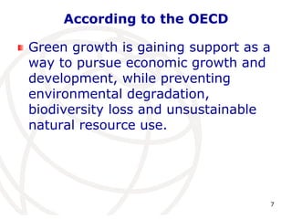 Module 10 - Session 7 green growth & sustainable development | PPTX