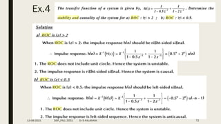 Ex.4
13-08-2021 DSP_FALL 2021 Dr S KALAIVANI 72
 