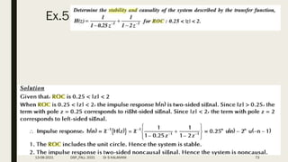 Ex.5
13-08-2021 DSP_FALL 2021 Dr S KALAIVANI 73
 