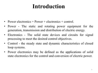 Power electronics and applications of semiconductors devices ...