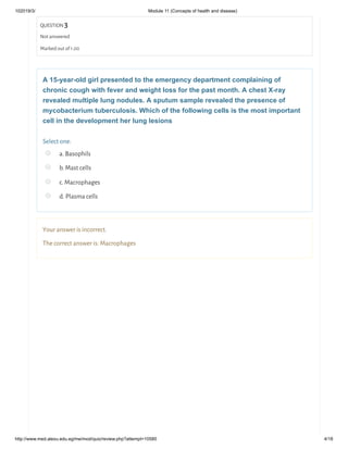 Module 11 (concepts of health and disease) | PDF
