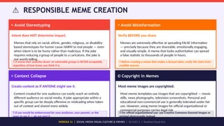 Understanding Social Media Visual Culture and Memes: Design ...