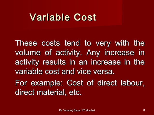 Cost Volume Profit Analysis Cost volume profit analysis. | PPT