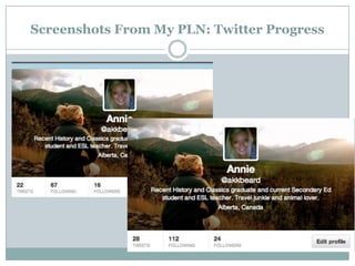 Screenshots From My PLN: Twitter Progress

 