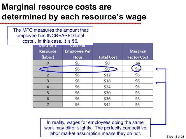 Wages and Employment in Perfect Competition