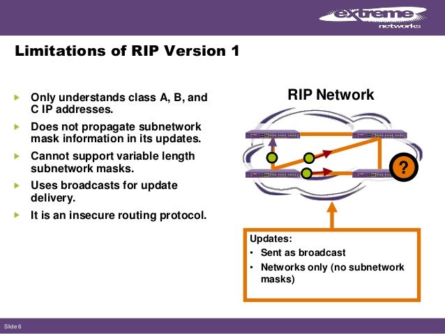 RIP Routing Information Protocol Extreme Networks