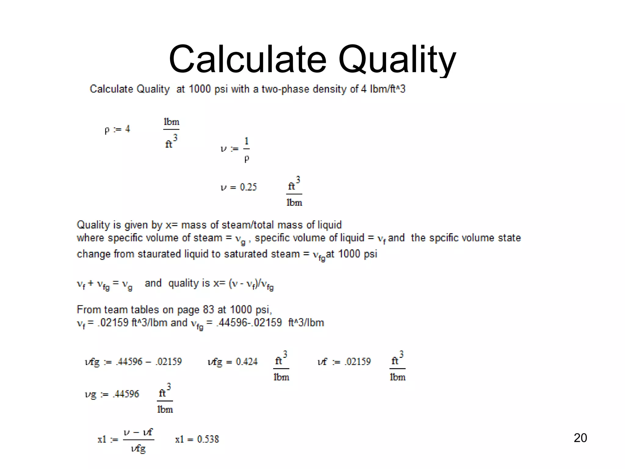 Calculate Quality




                    20
 