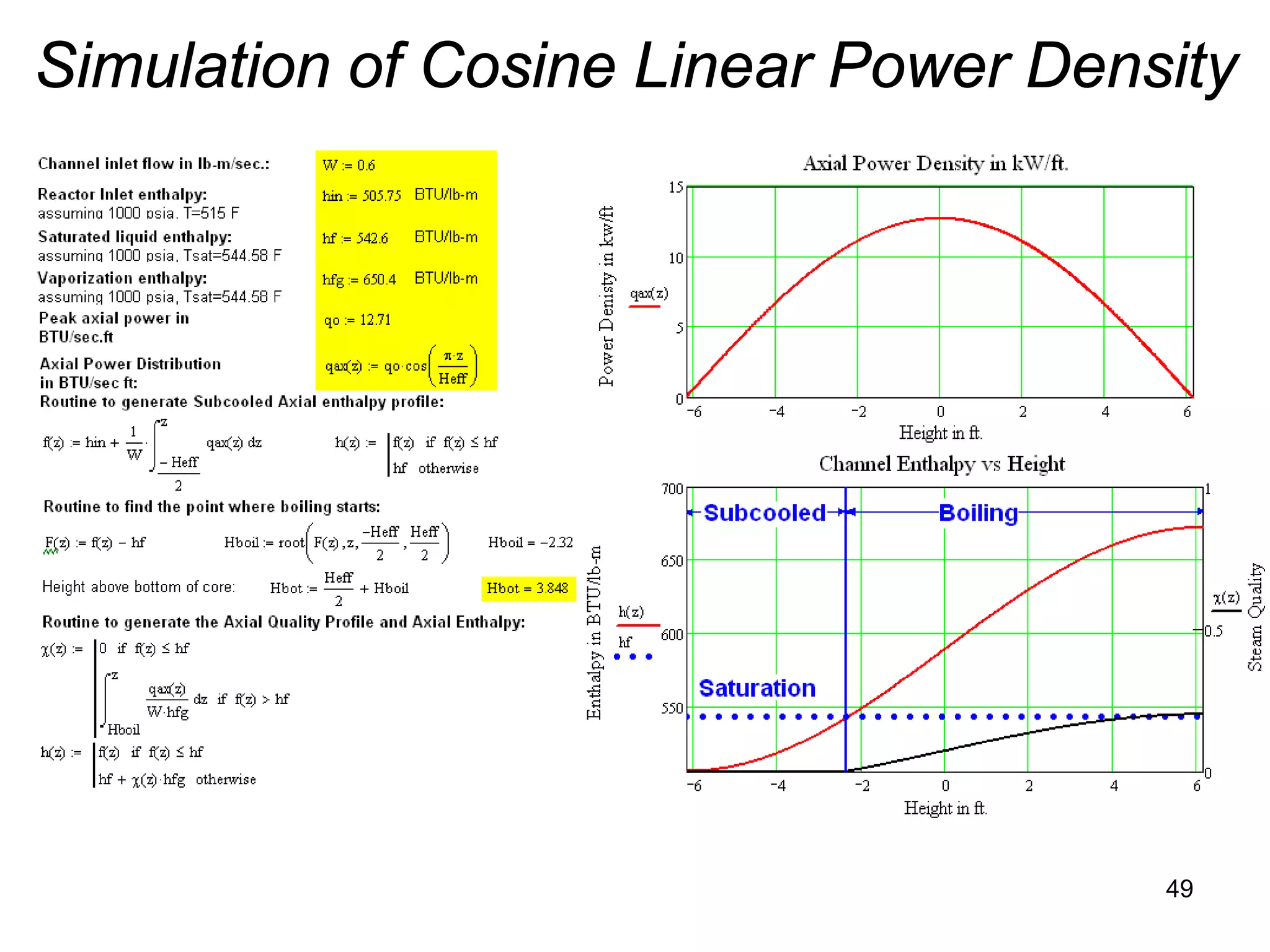 Simulation of Cosine Linear Power Density




                                      49
 