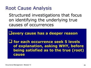 Module 13 Occurence Management David.ppt