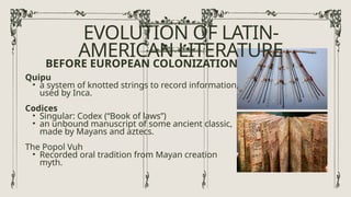 MODULE 14 LITERATURE.pptx Latin-American Literature | PPTX