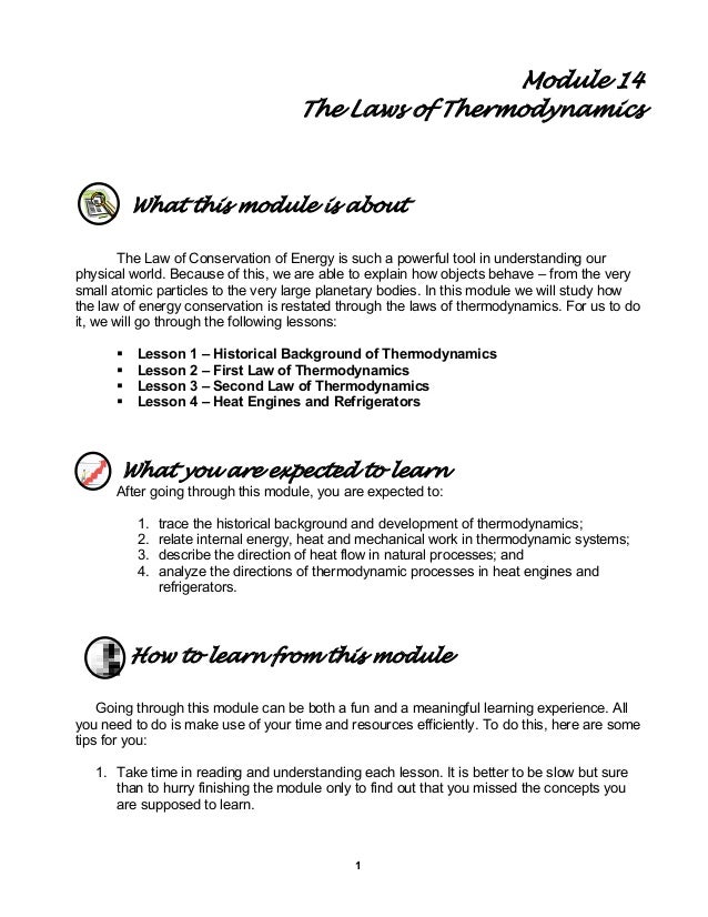 Module 14 Thermodynamics