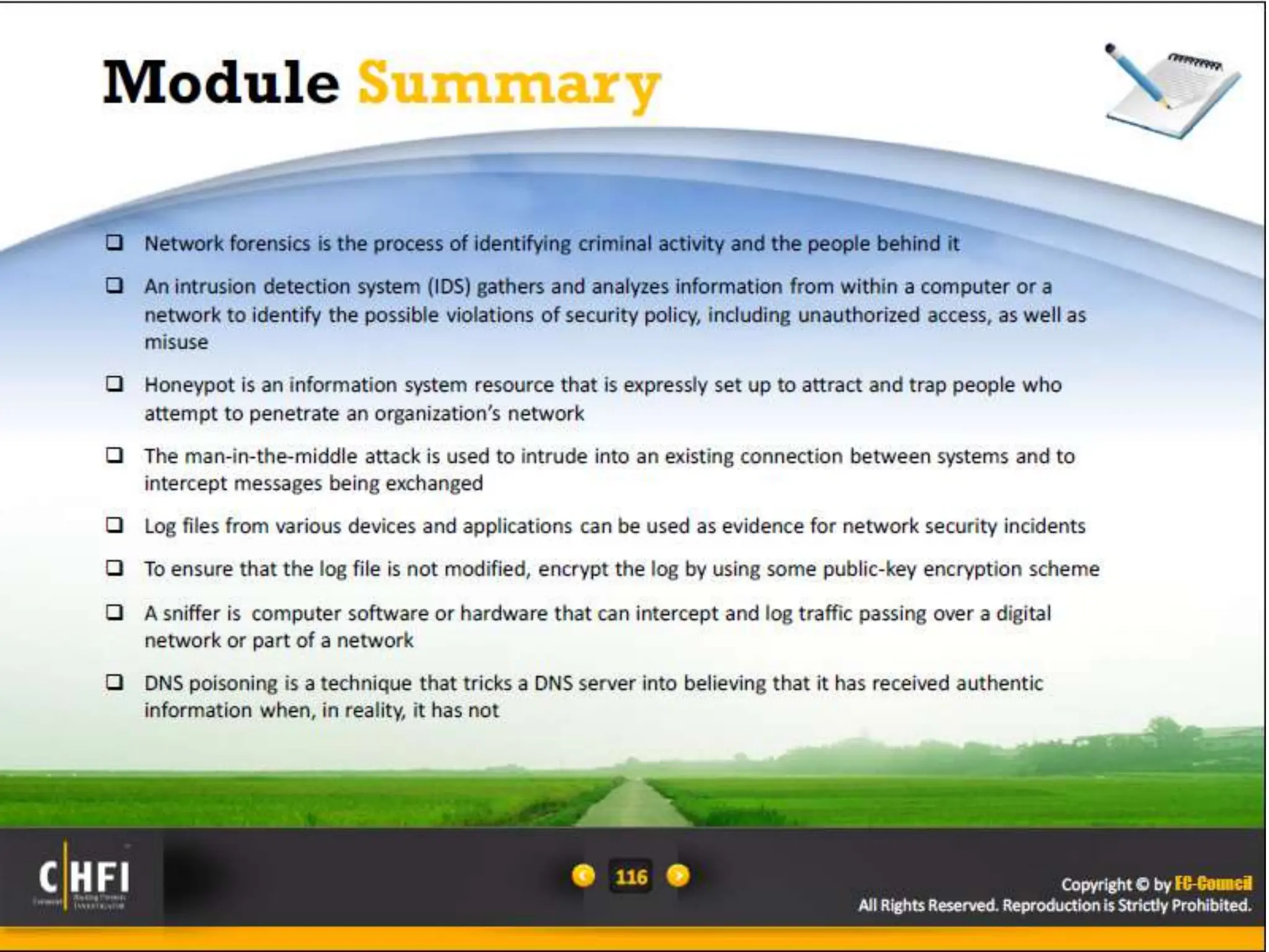 Module 16 Network Forensics, Investigating Logs and Investigating Network Traffic.pptx