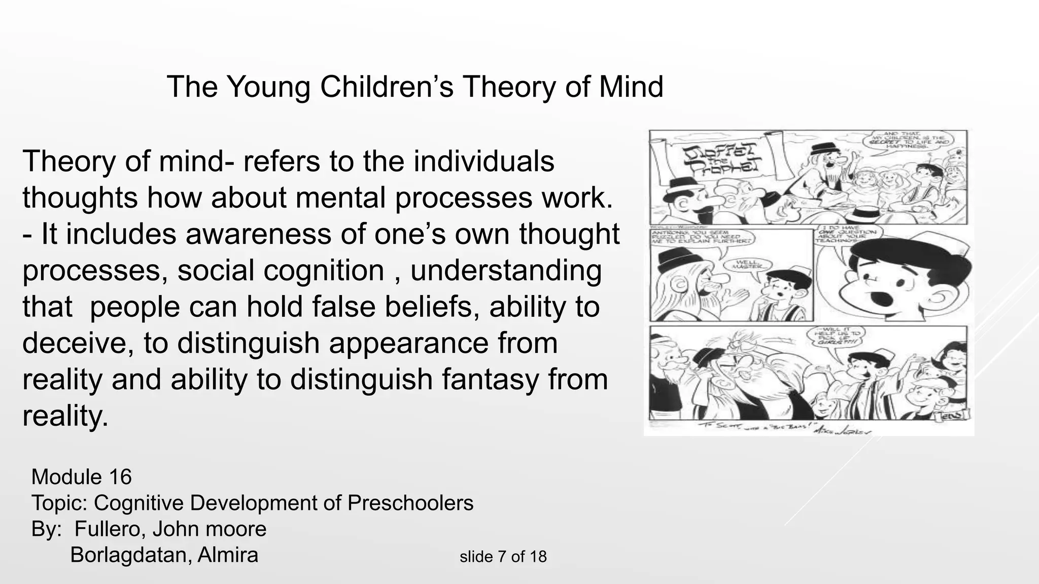 Cognitive Development of Pre-schoolers | PPTX