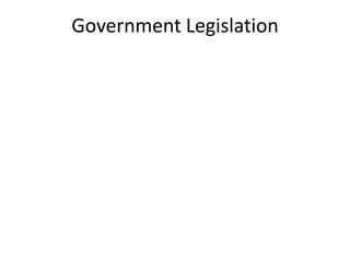 Government Legislation