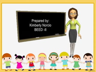 Prepared by:
Kimberly Norcio
BEED -II
 