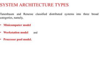 distributed system articheture , distributed operating system | PPTX