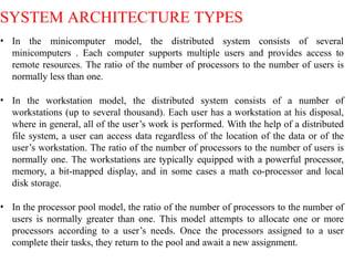 distributed system articheture , distributed operating system | PPTX