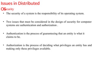 distributed system articheture , distributed operating system | PPTX