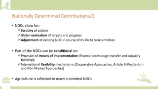Module 1: Agriculture in the UNFCCC process and NDCs