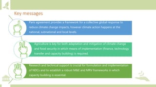 Module 1: Agriculture in the UNFCCC process and NDCs