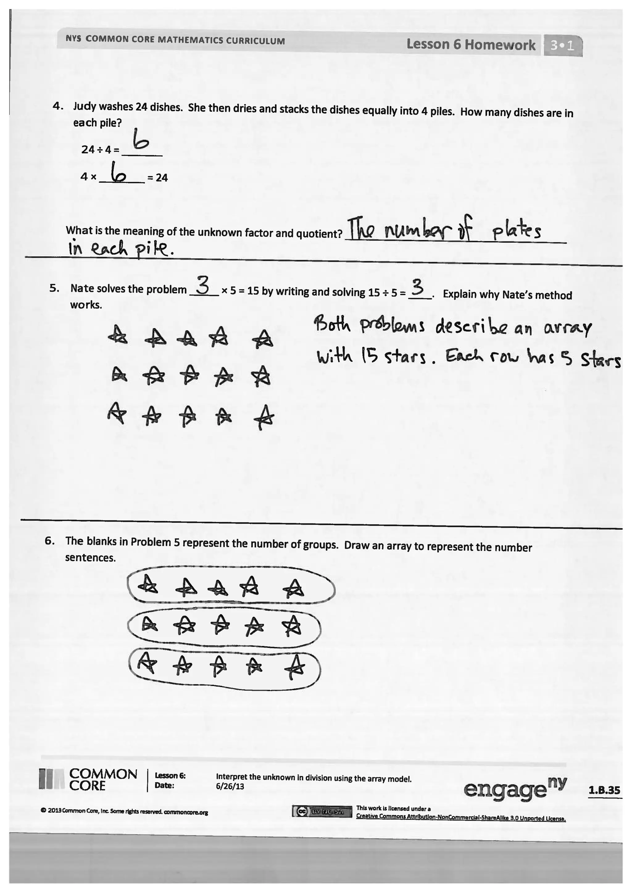 Module 1 answer key for homework