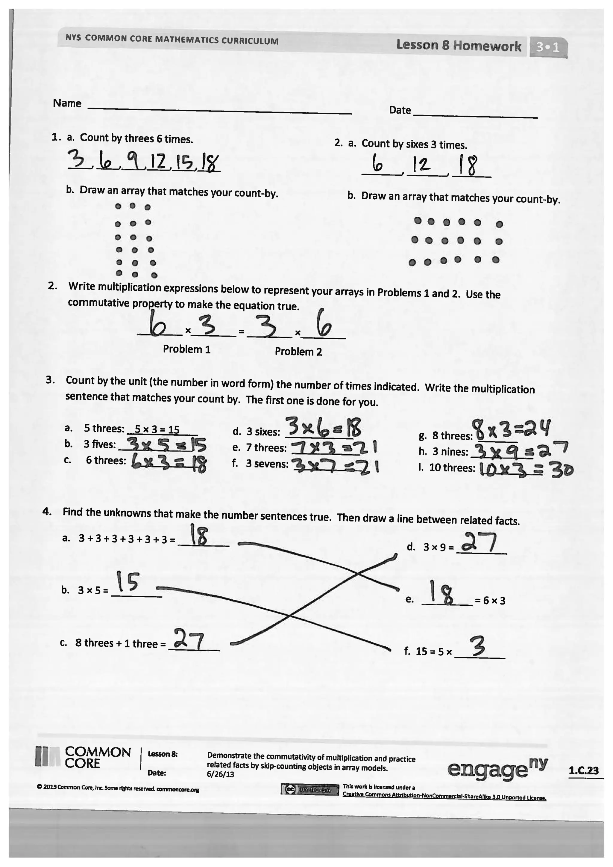 Module 1 answer key for homework